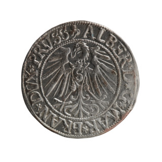 grosz, Schilling, Maciej, R0 (rarity), Albrecht Hohenzollern (Prince of Prussia; 1490-1568) -