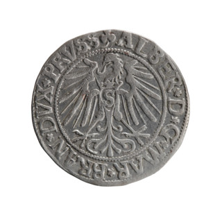 grosz, Schilling, Maciej, R0 (rarity), eagles, Albrecht Hohenzollern (Prince of Prussia; 1490-1568)