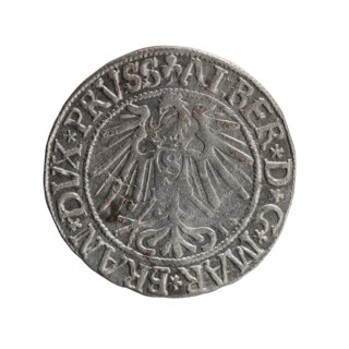 grosz, Schilling, Maciej, R0 (rarity), eagles, Albrecht Hohenzollern (Prince of Prussia; 1490–1568)
