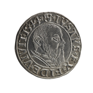 grosz, Schilling, Maciej, R3 (rarity), Albrecht Hohenzollern (Prince of Prussia; 1490-1568) -