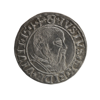 grosz, Schilling, Maciej, R3 (rarity). Albrecht Hohenzollern (Prince of Prussia; 1490–1568) —