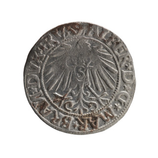 Albrecht Hohenzollern (Prince of Prussia; 1490–1568) — iconography: Hohenzollern coat of arms; male