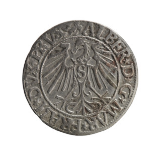 grosz, Schilling, Maciej, R0 (rarity), Albrecht Hohenzollern (Prince of Prussia; 1490–1568) -