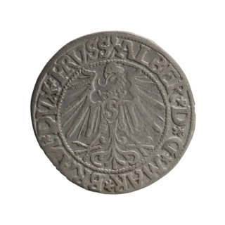grosz, Schilling, Maciej, R0 (rarity), Albrecht Hohenzollern (Prince of Prussia; 1490–1568) -