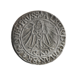 grosz; Schilling, Maciej, publisher; Decjusz, Jost Ludwik (fl. 1528–1535); R0 (rarity). Obverse: