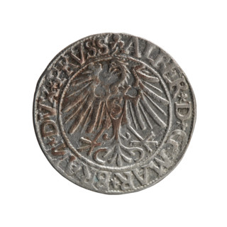 grosz, Schilling, Maciej, publisher, Decjusz, Jost Ludwik (fl. 1528-1535), R0 (rarity), Albrecht