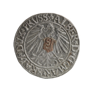 grosz; Schilling, Maciej, publisher; Decjusz, Jost Ludwik (fl. 1528–1535); R0 (rarity). Obverse: