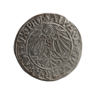 grosz; Schilling, Maciej, publisher; Decjusz, Jost Ludwik (fl. 1528–1535); R3 (rarity). Albrecht