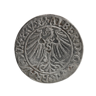 grosz; Schilling, Maciej, publisher; Decjusz, Jost Ludwik (fl. 1528–1535); R3 (rarity); eagles;