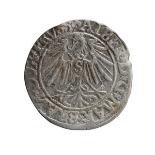grosz, Decius, Jost Ludwik (fl. 1528-1535), Schilling, Maciej, publisher, R0 (rarity), Albrecht