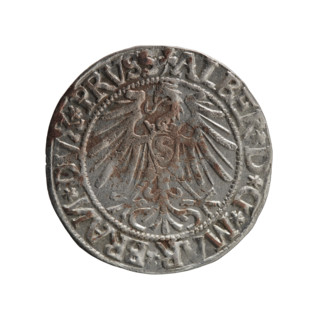 grosz; Schilling, Maciej, publisher; Decjusz, Jost Ludwik (fl. 1528–1535); R0 (rarity); Albrecht