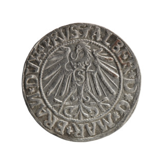 grosz; Schilling, Maciej, publisher; Decjusz, Jost Ludwik (fl. 1528–1535); R0 (rarity); eagles;
