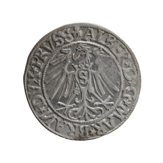 grosz; Schilling, Maciej, publisher; Decjusz, Jost Ludwik (fl. 1528–1535); R0 (rarity); Albrecht