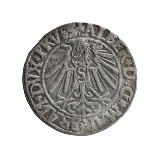 grosz; Schilling, Maciej, publisher; Decjusz, Jost Ludwik (fl. 1528–1535); R0 (rarity); eagles;