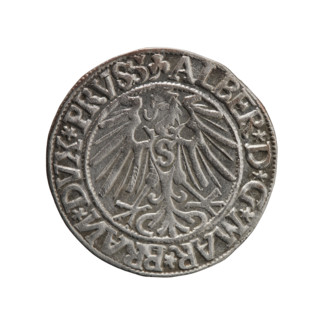 grosz, Schilling, Maciej, publisher, Decjusz, Jost Ludwik (fl. 1528-1535), R0 (rarity), Albrecht