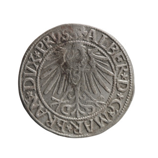 grosz; Schilling, Maciej, publisher; Decjusz, Jost Ludwik (fl. 1528–1535); R0 (rarity). Albrecht