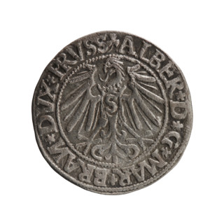 grosz; Schilling; Maciej, publisher; Decjusz, Jost Ludwik (fl. 1528-1535); R0 (rarity); Albrecht