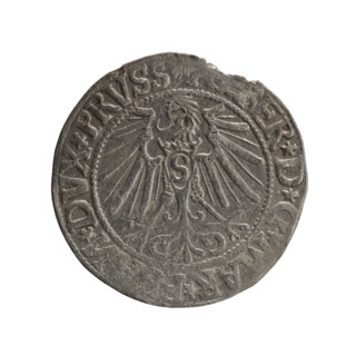 grosz; Schilling, Maciej, publisher; Decjusz, Jost Ludwik (fl. 1528-1535); R0 (rarity); eagles;