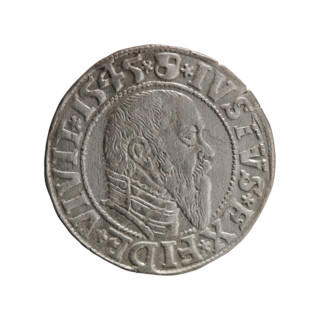 Obverse: Prussian eagle; on its chest a crowned letter S. In the rim between the pearl borders an