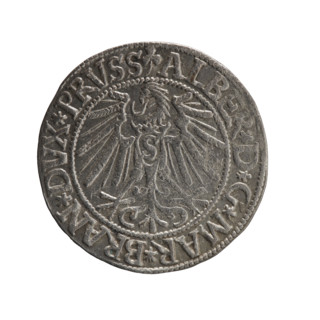 grosz; Schilling, Maciej, publisher; Decjusz, Jost Ludwik (fl. 1528–1535); eagles; Albrecht