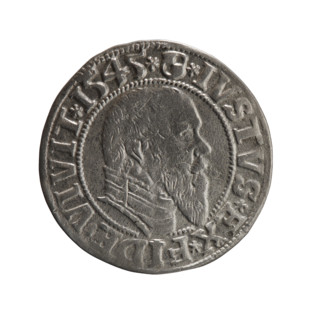 grosz, Decius, Jost Ludwik (fl. 1528-1535), Schilling, Maciej, publisher, eagles, Albrecht