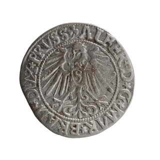 grosz; Schilling, Maciej, publisher; Decjusz, Jost Ludwik (fl. 1528–1535); Albrecht Hohenzollern