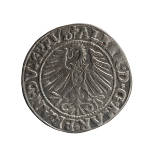 grosz, Schilling, Maciej; Albrecht Hohenzollern (Prince of Prussia; 1490–1568) – iconography;