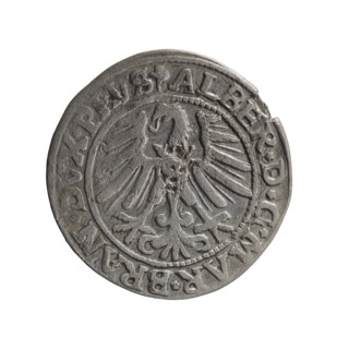 grosz; Schilling, Maciej; eagles; Albrecht Hohenzollern (Prince of Prussia; 1490–1568) —