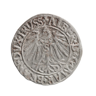 Albrecht Hohenzollern (Prince of Prussia; 1490–1568) — coin, Ducal Prussia (1525–1701), Königsberg,