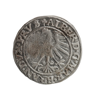 Grosz; Schilling; Maciej; eagles; Albrecht Hohenzollern (Prince of Prussia; 1490–1568) —