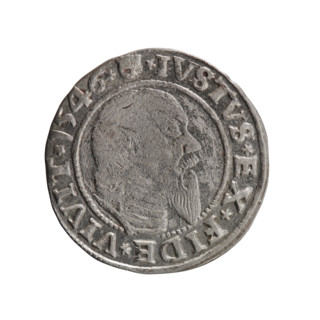 Maker: Schilling, Maciej; Subject: Albrecht Hohenzollern (Prince of Prussia; 1490–1568). Coin,