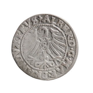 grosz; Schilling, Maciej; eagles; Albrecht Hohenzollern (Prince of Prussia; 1490–1568) —