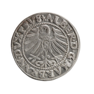 grosz; Schilling, Maciej; eagles; Albrecht Hohenzollern (Prince of Prussia; 1490–1568) —