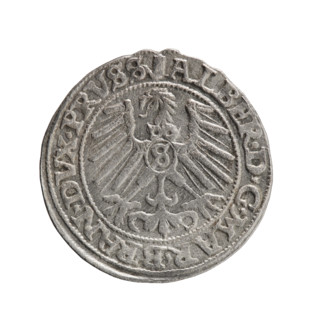 grosz, Albrecht Hohenzollern (Prince of Prussia; 1490-1568) - iconography, eagles, Hohenzollern
