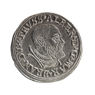 trojak, Decius, Jost Ludwik (fl. 1528-1535); Albrecht Hohenzollern (Prince of Prussia; 1490-1568) —