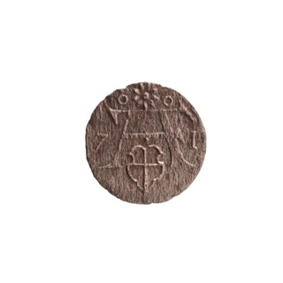 Denarius of Albert Frederick of Hohenzollern (1553–1619; Duke of Prussia 1568–1578). Obverse: