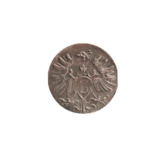 denarius, Albert Frederick Hohenzollern (1553–1619; Duke of Prussia 1568–1578). Obverse: monogram