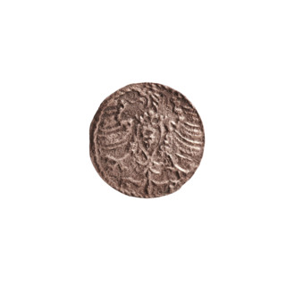 denarius, Albert Frederick Hohenzollern (1553–1619; Duke of Prussia 1568–1578), eagles,
