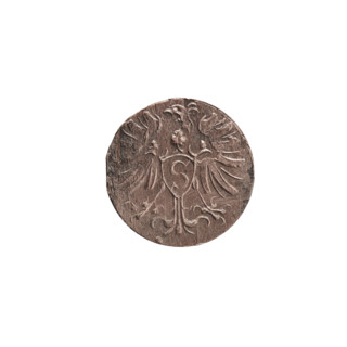 denarius, Albert Frederick Hohenzollern (1553–1619; Duke of Prussia 1568–1578), eagles,