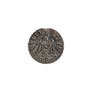 denarius, Albert Frederick Hohenzollern (1553–1619; Duke of Prussia 1568–1578), Obv. Monogram