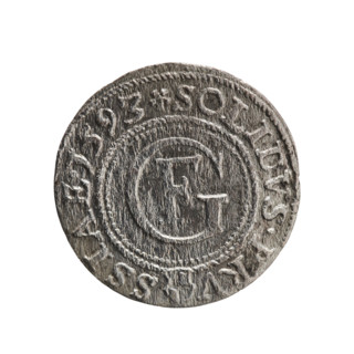 szelag (Gulden) by Pawel Gulden; Jerzy Fryderyk (Duke of Karniów; 1539–1603). Obverse: within a