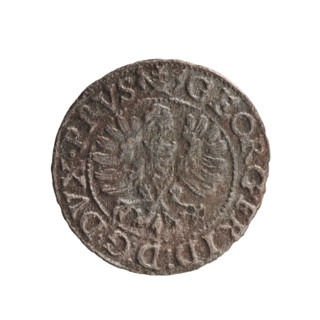szelag (Gulden), publisher Pawel Gulden; Jerzy Fryderyk (Duke of Karniów; 1539–1603). Obverse: in a