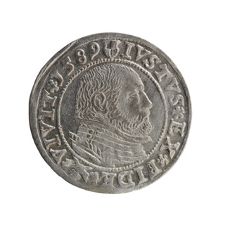Grosz; Gulden; Pawel (publisher). Obverse: Prussian eagle with crowned letter S on the chest; in