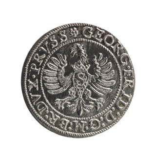 Anger, Krzysztof (Christoph), publisher; Obv.: Prussian eagle with crowned letter S on chest; rim