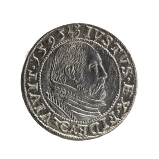 Obverse: Prussian eagle with crowned letter S on the chest; in the rim between the borders an