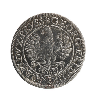 George Frederick (Duke of Karniów; 1539–1603) — iconography: Hohenzollern coat of arms, eagles,