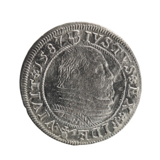 Obverse: Prussian eagle with a crowned letter S on the chest; in the rim between borders an