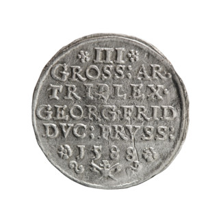 Trojak, Gulden, Pawel, publisher. Jerzy Fryderyk (Duke of Karniów; 1539–1603) — iconography: