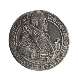 1/8 thaler — commemorative coin on the occasion of the death of Paul Dietherr; rosettes; male bust