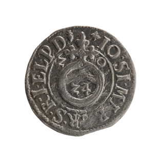 One and a half, Pfahler, Ernest, cross (iconographic), orb of rule (iconographic), coats of arms,
